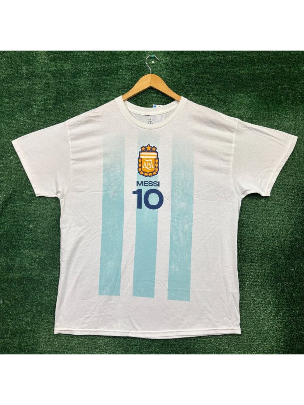AFA Argentina Lionel Messi #10 White T-Shirt Size Extra Large